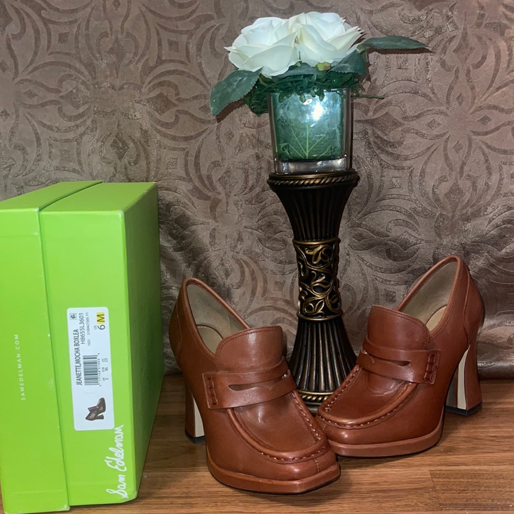 ✨🤎Sam Edelman JEANETTE PLATFORM LOAFER🤎✨ Women’s Size 6✨
